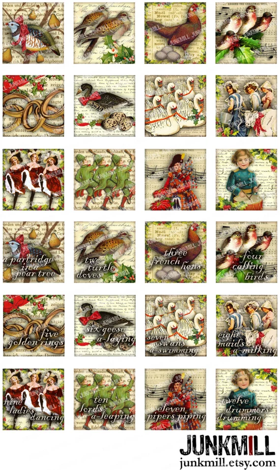 Preschool worksheet showing eleven pipers piping with snowflakes for counting practice