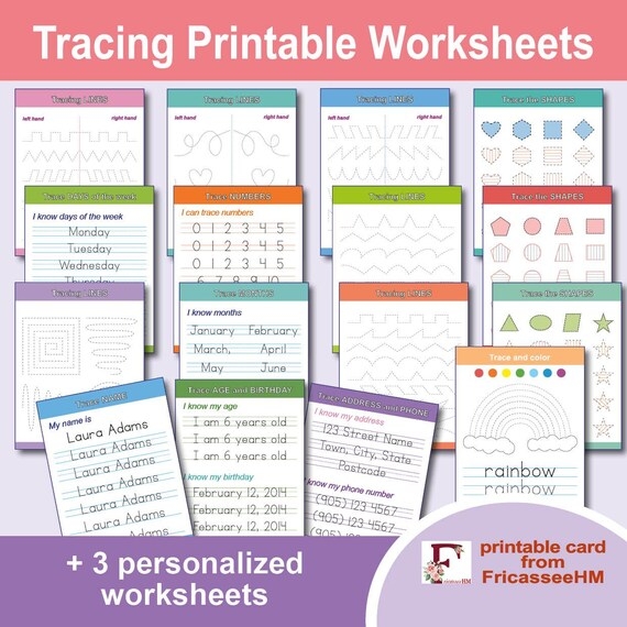 Preschool worksheet for practicing the number two with counting exercises