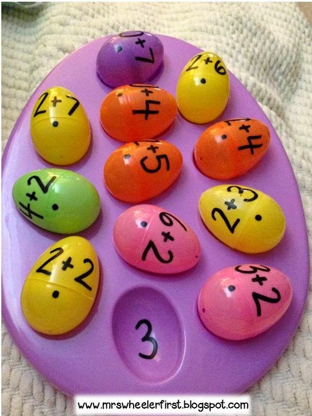 A colorful Easter egg maze puzzle for preschool children to trace a path through