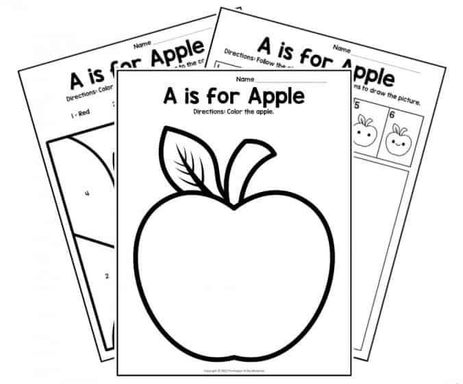 Colorful worksheet for preschoolers focused on the letter A and its sounds