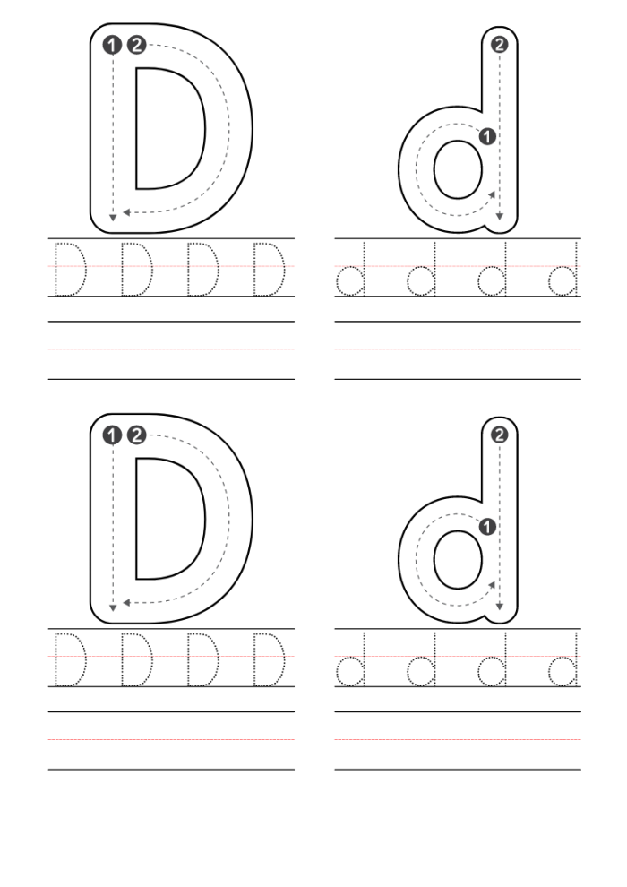 D Is For Worksheet Number 16 Letter Tracing and Coloring Activity Preschooler coloring a letter D is for worksheet featuring delightful drawings and writing practice