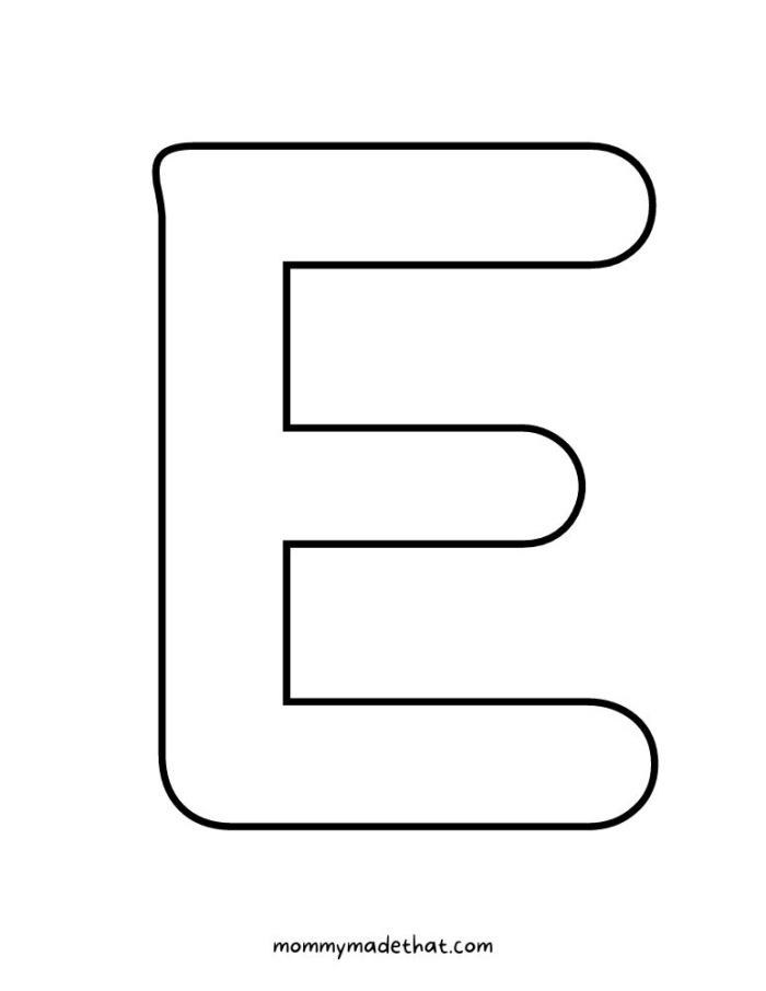 Preschooler identifying pictures of objects that begin with the letter E on a worksheet