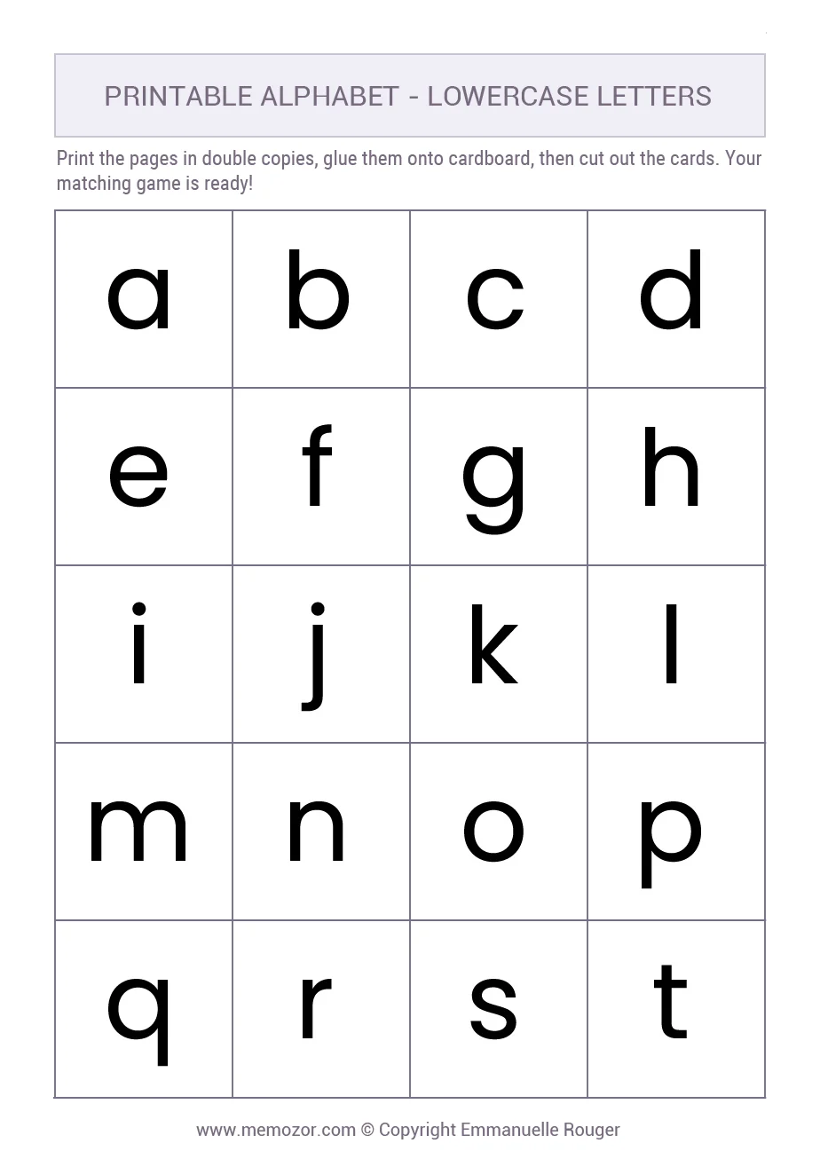 Children tracing lowercase letters A to Z on an alphabet blocks worksheet