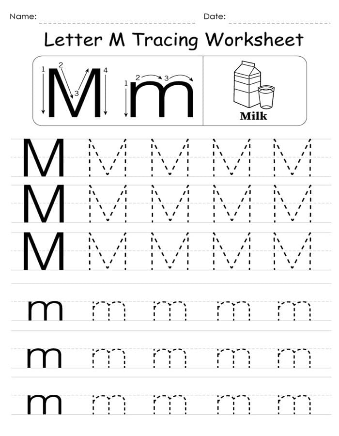 Engaging Letter M activity for young learners to explore vocabulary Worksheet featuring words that begin with the letter M for preschool and kindergarten students