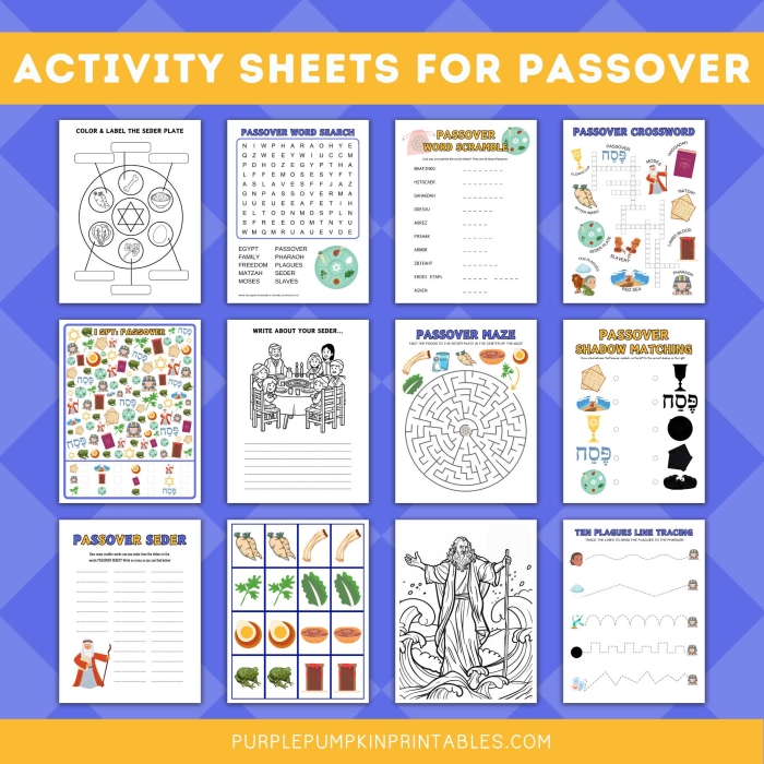 Preschool Passover story worksheet with a coloring activity of the pharaoh