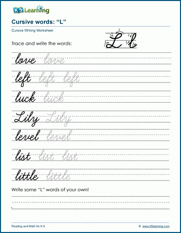 Preschool phonics worksheet featuring various objects to identify that begin with the letter L