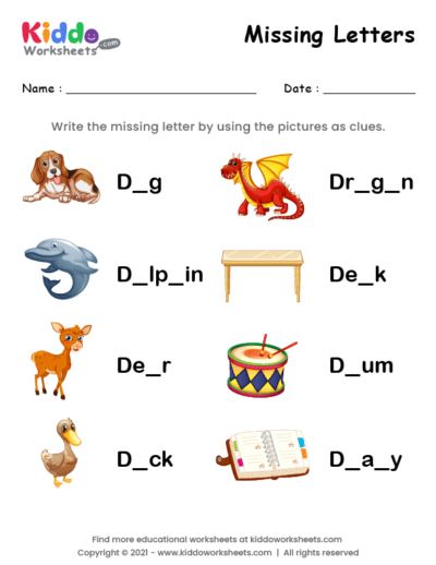 Missing Letters Parts of a Plant Worksheet 15 Preschooler worksheet for learning plant-themed vocabulary by filling in the missing letters