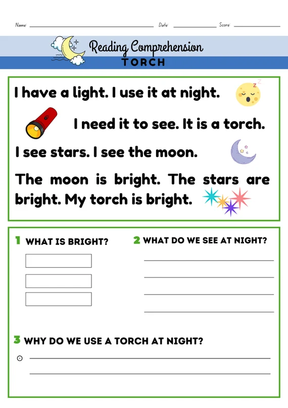 Preschooler filling out a What I Like to Read interests worksheet