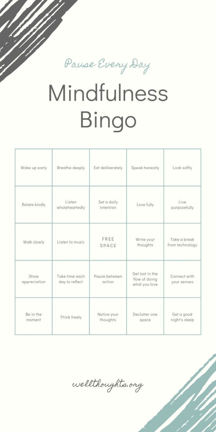 A preschool student using their five senses to complete the Mindfulness The Present Moment worksheet