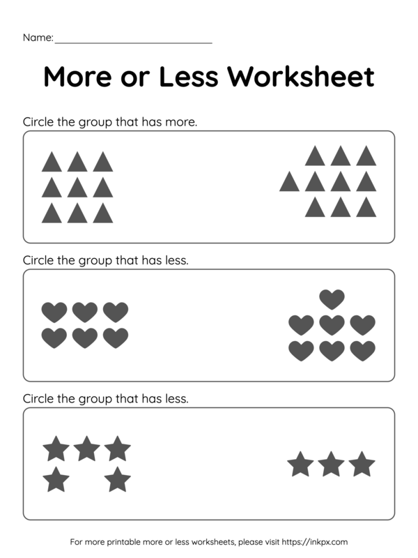 Preschooler counting and shape identification worksheet featuring various colorful geometric figures