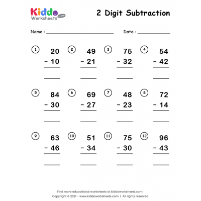 Beginning subtraction worksheet for preschoolers, focusing on numbers 1 to 5. Fun activity featuring objects to count and cross out for answers.