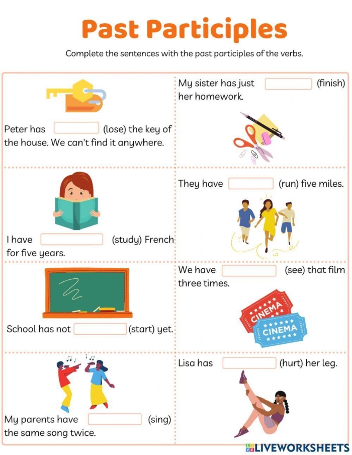 Second grade students practice present participle verbs with this fun surprise party themed worksheet 11