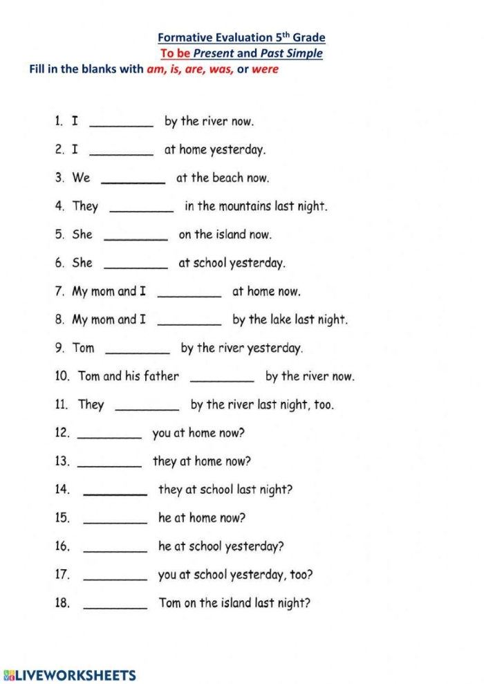 Irregular Past Tense Verbs Grammar Practice Worksheet 4 Second grade student worksheet for converting present to past tense irregular verbs