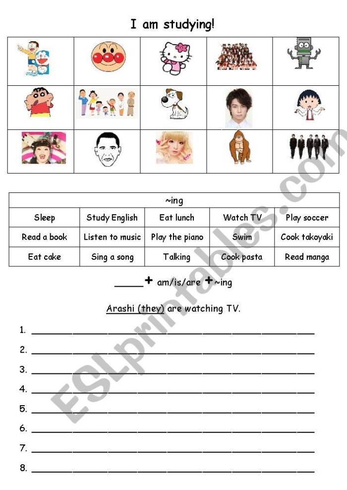 Verbs with ing worksheet for second grade phonics practice Second grade worksheet for practicing the present progressive tense by adding ing to verbs