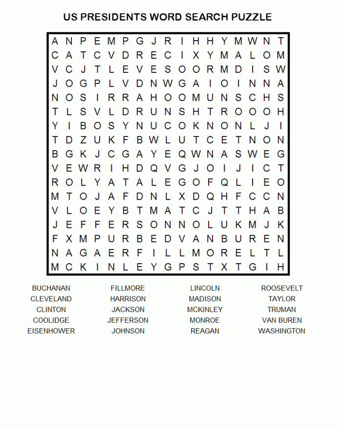 Second grade students solve a fun Presidential Word Search worksheet featuring historical election vocabulary