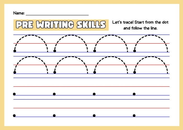 Prewriting Skills: Circles worksheet for Pre-K