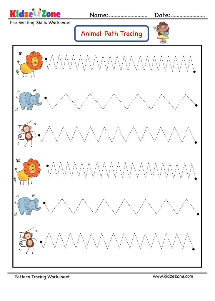 Preschool student tracing circles and bubbles on a fine motor writing practice worksheet