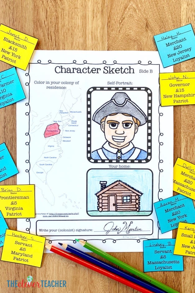 Primary Source Analysis worksheet featuring the Declaration of Independence for sixth graders