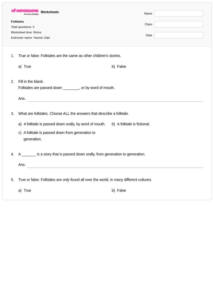 The Princess Mouse folktale worksheet activity for teaching sight words to third grade students Third grade sight words worksheet featuring The Princess Mouse folktale story with reading comprehension questions and exercises