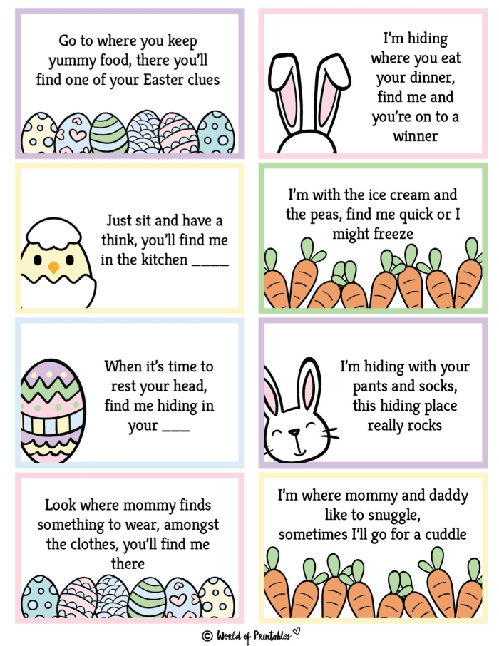 Pre-K worksheet featuring a rabbit navigating a number-themed Easter egg hunt maze