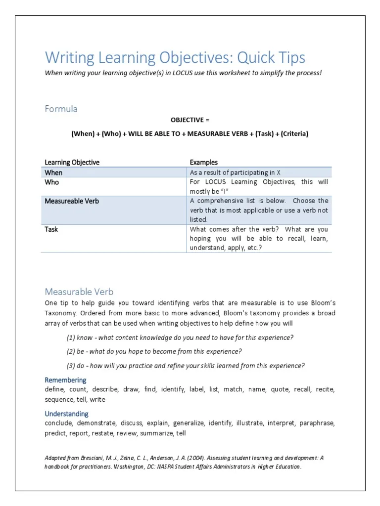 Printable worksheet for creating student-facing language objectives in phonics