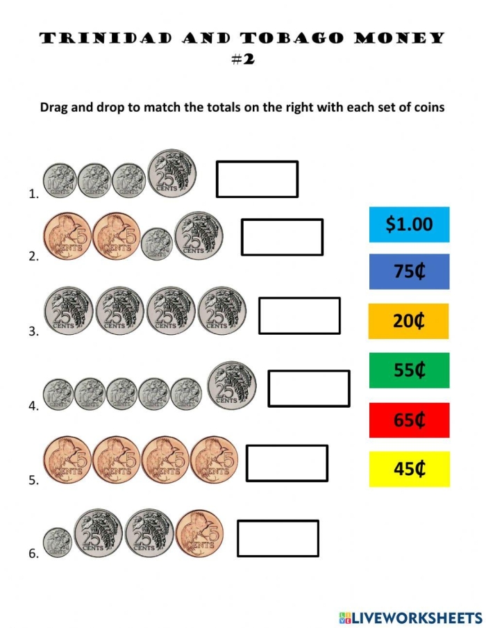 Printable money cut outs for first graders to recognize U.S. coins and bills