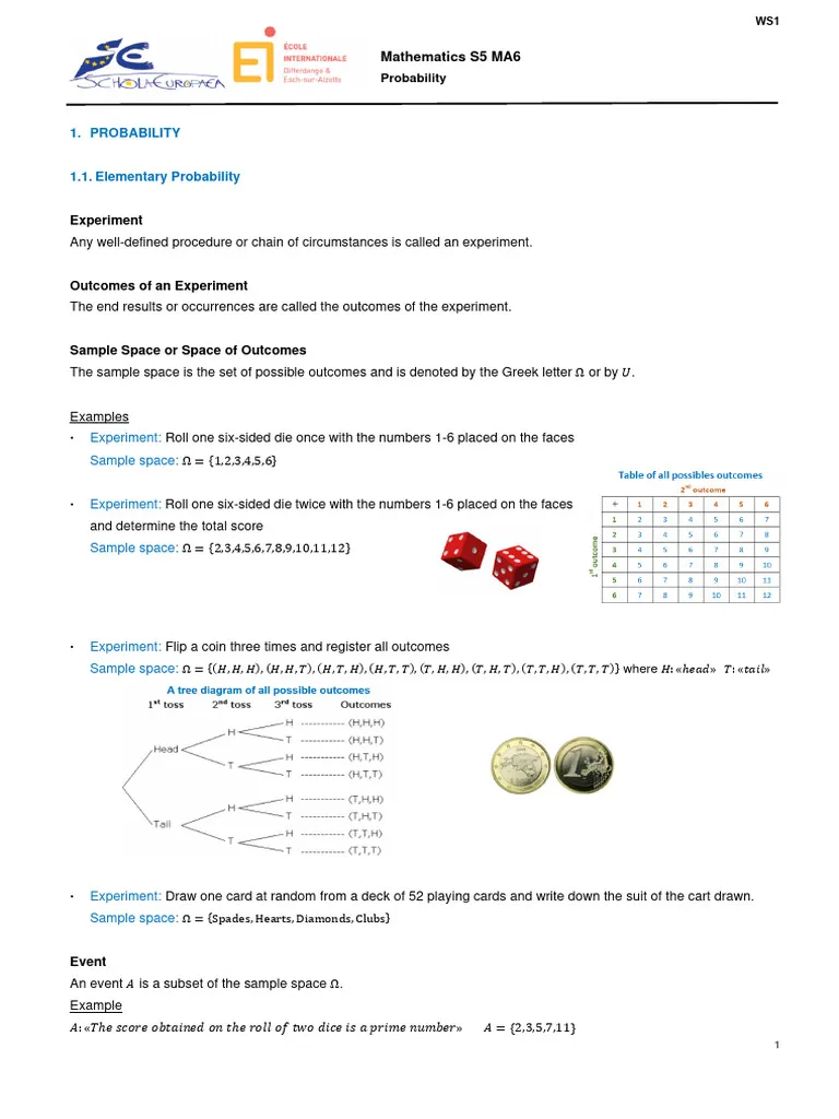 Seventh grade math worksheet featuring problems on constructing and interpreting probability models