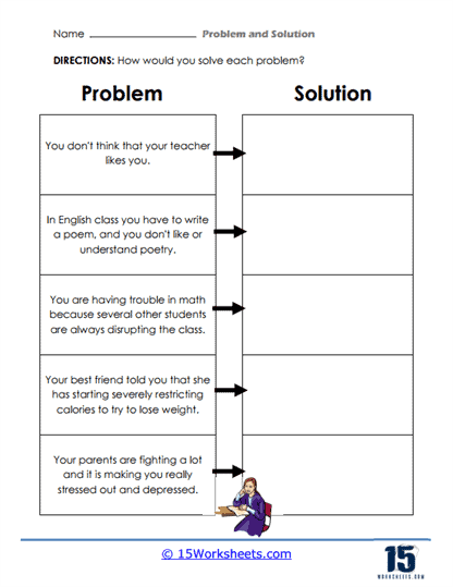Third grade geography reading comprehension worksheet focusing on problem and solution identification