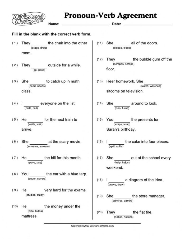 Grammar and Mechanics worksheet for Pre-K Colorful pronoun matching assessment worksheet for pre-K students. Engaging activity to help young learners practice using pronouns correctly.