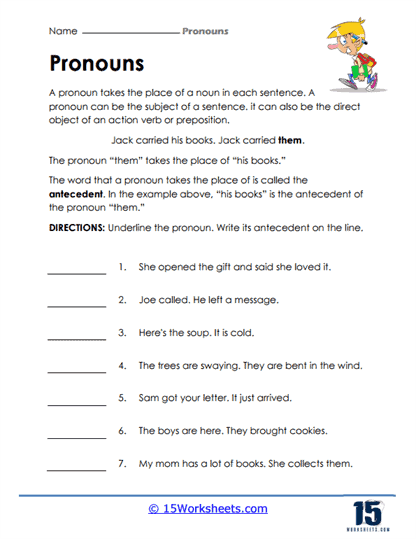 Engaging worksheet for assessing pronoun matching abilities in young learners Colorful Pronoun Matching Assessment worksheet designed for Pre-K students to improve their pronoun usage skills