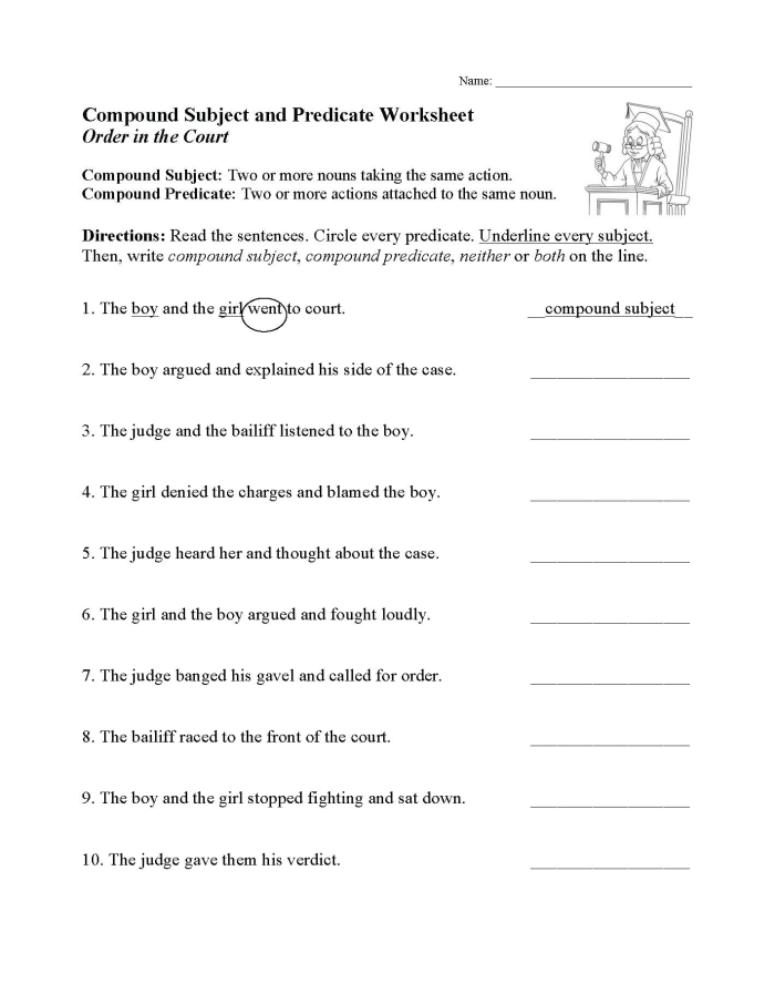 Pronouns in Compound Subjects and Objects: I vs. Me worksheet for grammar practice Worksheet for practicing pronouns I and me in compound subjects and objects for sixth graders