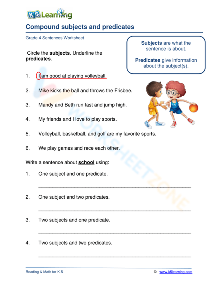 Pronouns in Compound Subjects and Objects: I vs. Me Practice Worksheet Worksheet focusing on the use of I and me in compound subjects and objects for sixth graders studying Spanish