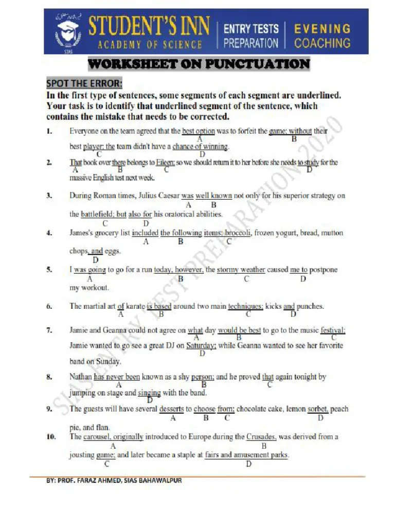 Engaging activity for second grade students to enhance their punctuation skills Proofreading for Punctuation worksheet for second graders focusing on correcting a story's punctuation errors