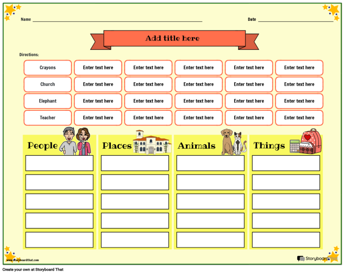 Nouns Make It Proper Learning Activity for Grade 3 Students Third grade worksheet showing common nouns with blank lines where students write matching proper nouns as examples