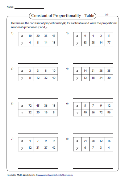 Find the Constant of Proportionality From Graphs practice problems for middle school Seventh grade student solving proportional relationship problems on a math worksheet with coordinate graphs