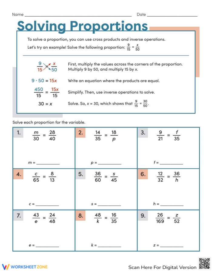 Writing Equations for Proportional Relationships Table Worksheet 22 Seventh grade math worksheet on identifying the constant of proportionality from tables