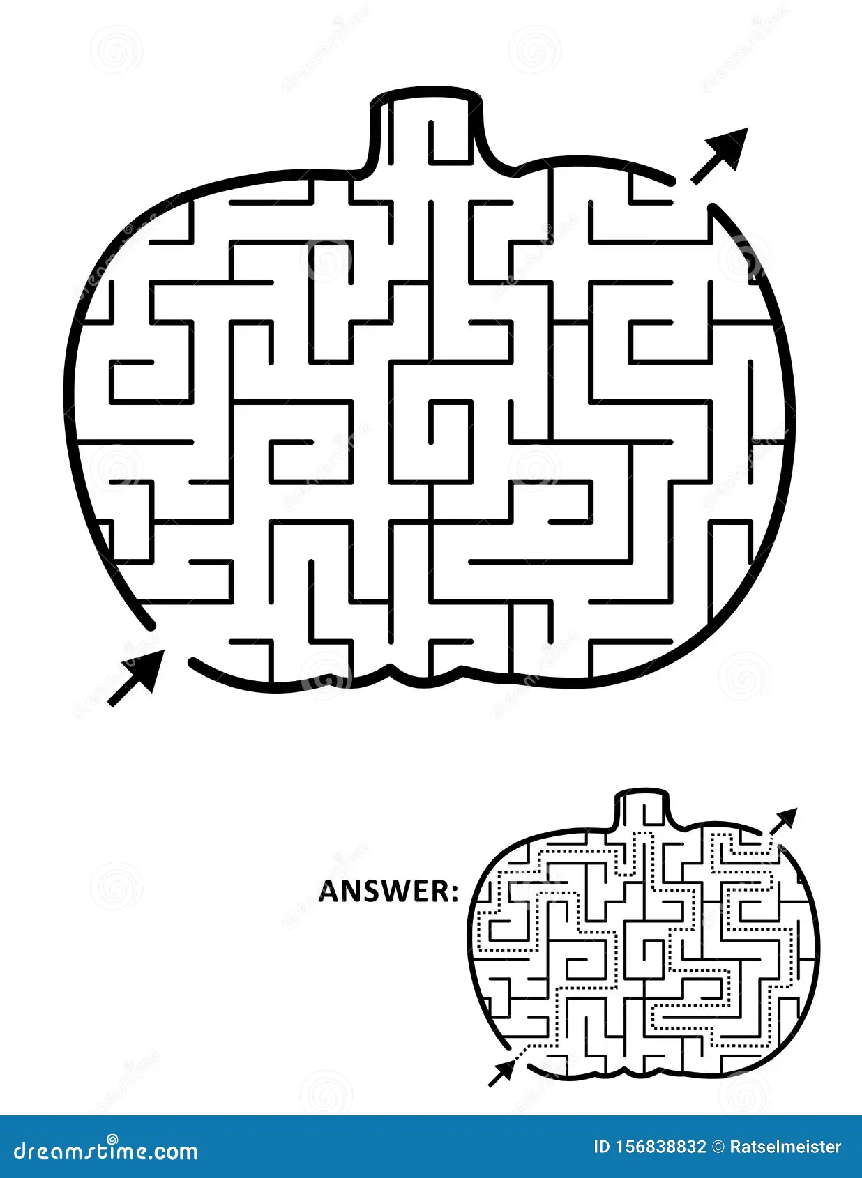 Colorful pumpkin maze worksheet for Pre-K students to enjoy during fall