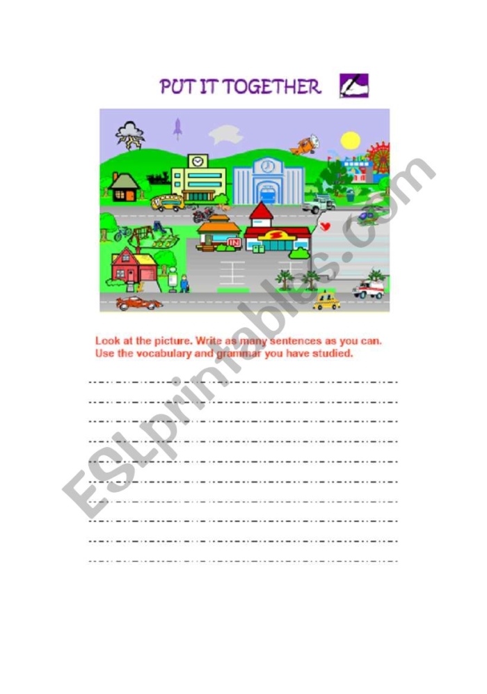 Engaging segmenting and blending activity for early readers in history Put it Together worksheet for kindergarten students featuring CVC word practice