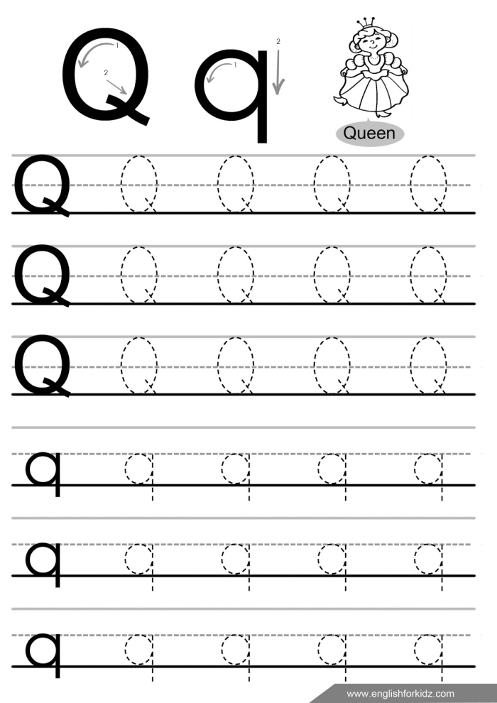 Reading worksheet for Pre-K Colorful Q Is For... worksheet designed for preschoolers to learn the letter Q. Engaging activity for early reading skills and fun coloring.