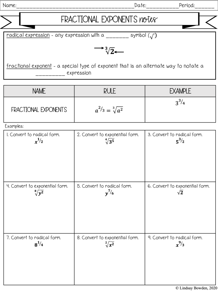 Eighth grade math worksheet focusing on simplifying division expressions using the quotient of powers rule