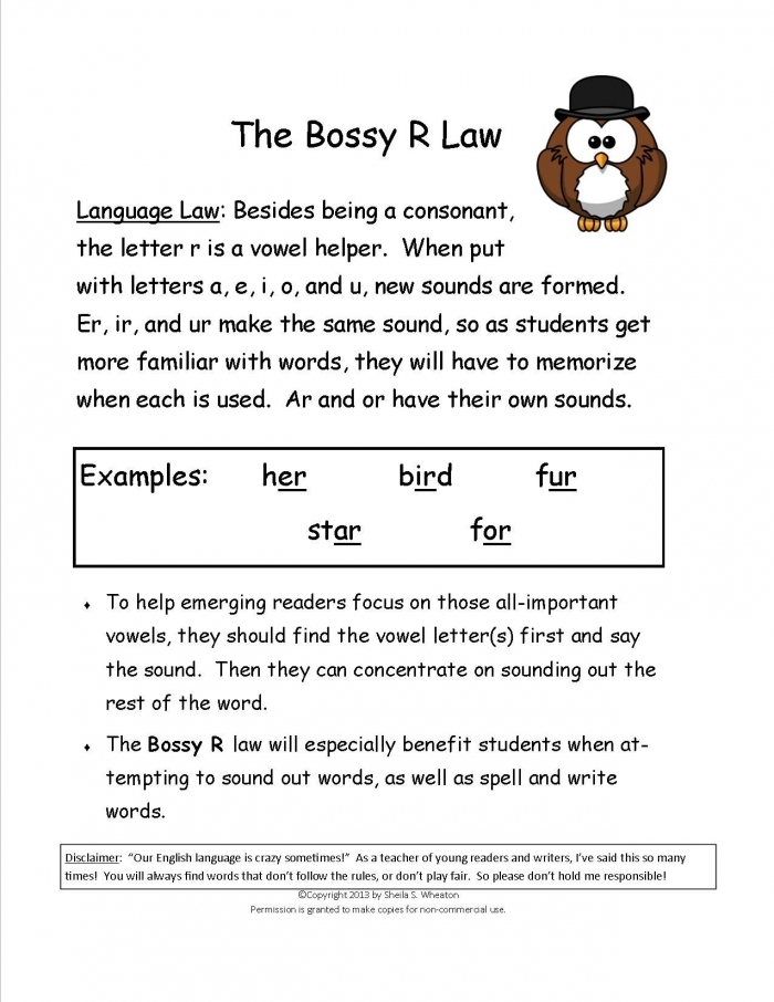 Missing Bossy R Sounds Worksheet Number 15 Second grade students filling in missing r-controlled vowel sounds on a worksheet