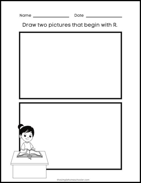 Time and Money worksheet for Pre-K Colorful worksheet featuring the letter R for preschoolers to color and learn. Engaging R is for... activity to enhance early literacy skills.