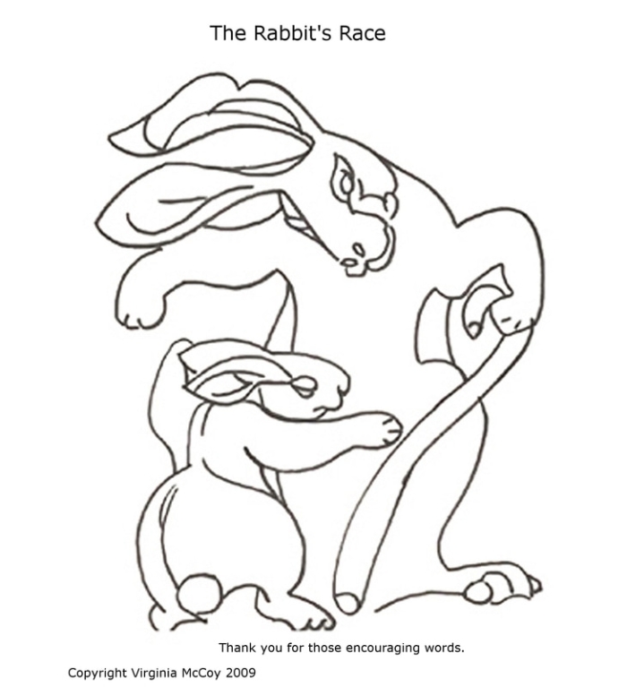 Image title: Exciting Easter-themed drawing race for third graders featuring a bunny. ALT text: Students engaging in the Race to Draw the Bunny! worksheet, showcasing their drawing skills.