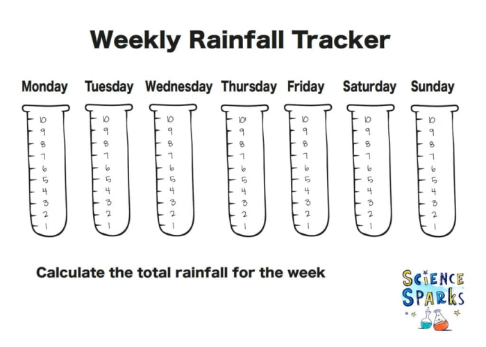Engaging rain-themed counting activity for Pre-K children Rain Count worksheet for young learners to practice counting on rainy days