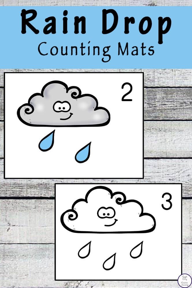 Engaging rain count activity for young learners to find joy in rainy weather Rain count worksheet designed for Pre-K children to practice counting on rainy days