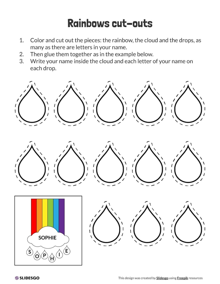 Rainbow Coloring Activity for Preschoolers Learning Color Sequence Child coloring a rainbow with markers while learning the correct order of rainbow colors for Pre-K science practice