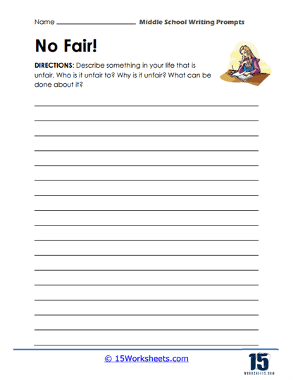Pre-K printable worksheet featuring a rainy day scene for early childhood writing practice