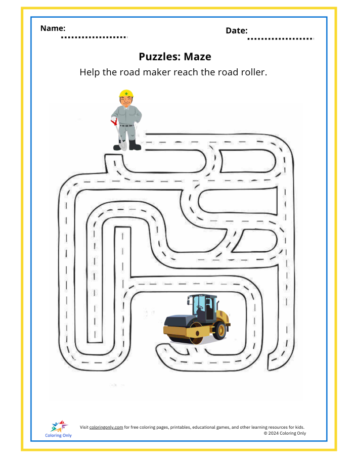 Kindergarten student counting path through number maze with prince character heading toward Rapunzel in tower