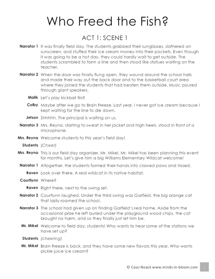 Second grade worksheet featuring a winter-themed Reader's Theater subtraction script about a snowman