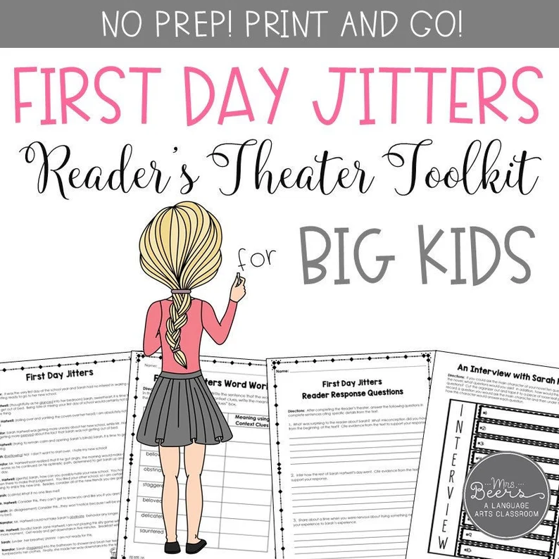 Second grade worksheet featuring a winter-themed Reader Theater script about a snowman for subtraction practice